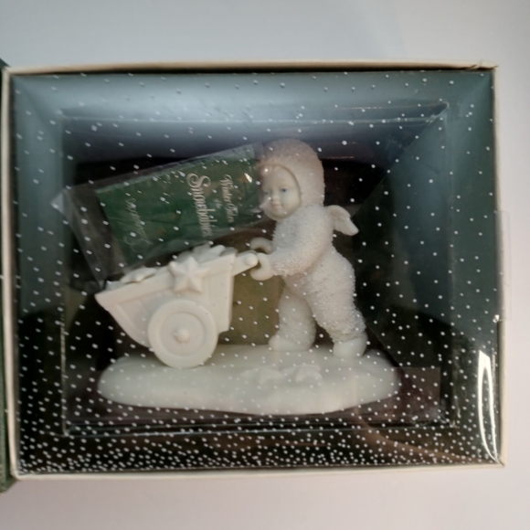 Department 56 Other - Vintage Department 56 Snowbaby Figurine with Wheelbarrow In Original Book Box